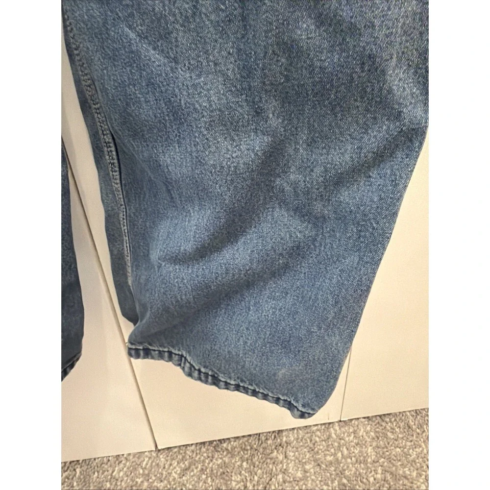 VTG Big Mac Overalls Men's 34x29 Denim BibBCarpenter Farm Work THRASHED/DISTRESS